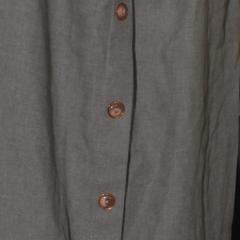 Cape Cod Grey Skirt with Decorative Buttons  Vintage Lot 11